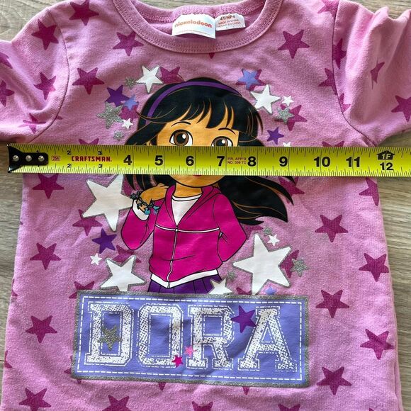 Nickelodeon Toddler Girls Dora the Explorer 4T Long Sleeve Shirt Pink Retro Y2K - Picture 6 of 6